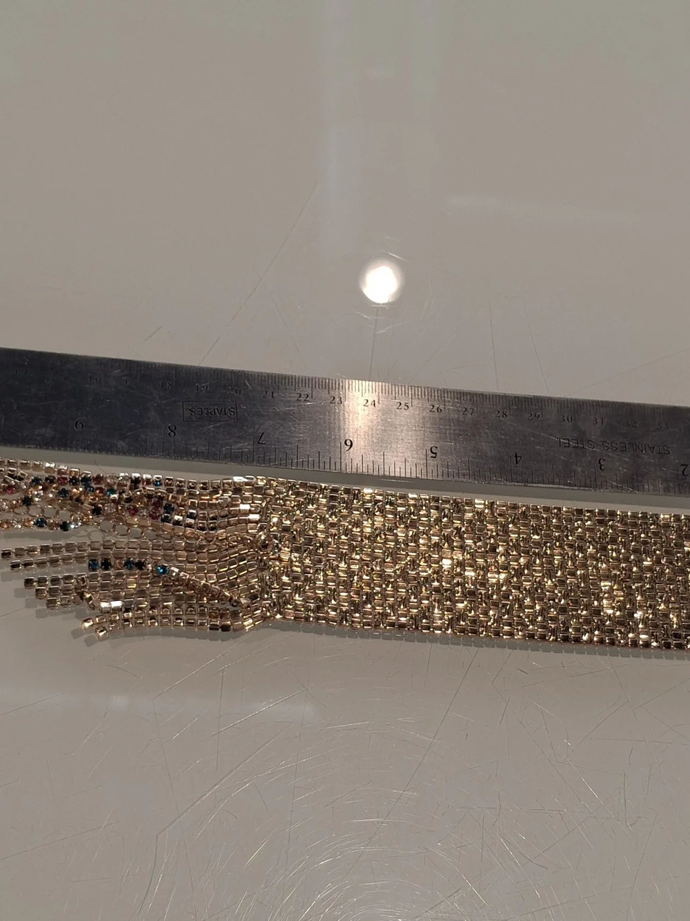 Multicolor Beaded Fringe Statement Bracelet - Unbranded